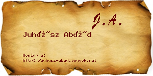 Juhász Abád névjegykártya